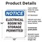 Signmission Electrical Room No Storage, 10 in W x Rectangle, Plastic OS-2PACK-NS-P-1014-V-11687 - alternate 2